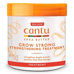 cantu, grow strong, burro di karité, trattamento con crema per capelli, per rafforzare, 173 g