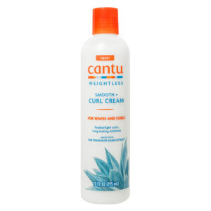 cantu, weightless smooth + curl, trattamento in crema senza risciacquo per capelli, definizione dei ricci, 295 ml