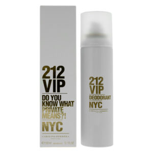 carolina herrera, 212 vip, oriental vanilla, deodorant spray, for women, 150 ml