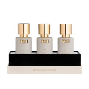 chapitre 04 set maison de l'asie: god and moon, extrait de parfum, unisex, 15 ml + jardin de l'inde, extrait de parfum, unisex, 15 ml + terre d'inde, extrait de parfum, unisex, 15 ml