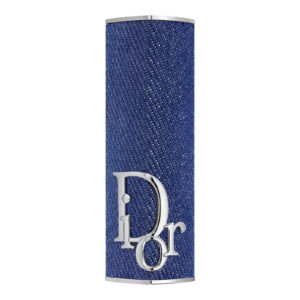 christian dior, addict, astuccio in metallo per rossetto, indaco