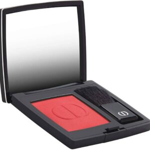 christian dior, dior rouge, finitura satinata, blush in polvere compatta, 999, rosso, 6.7 g
