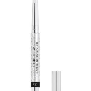 christian dior, diorshow kabuki, doppia estremità, crema per sopracciglia matita & spazzola 2 in 1, 05, nero, 0.09 g