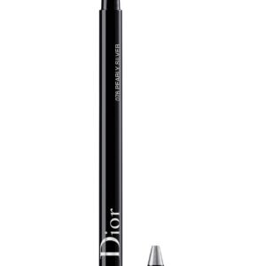 christian dior, diorshow on stage, impermeabile, doppia estremità, matita kohl, 076, grigio argento, 1.2 g