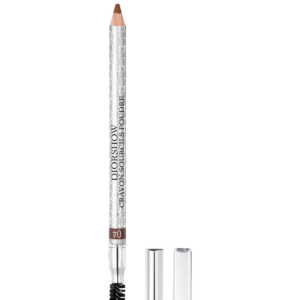 christian dior, diorshow, impermeabile, doppia estremità, crema per sopracciglia matita & spazzola 2 in 1, 04, castano ramato, 1.19 g