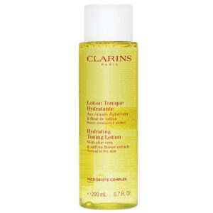 clarins, hydrating, aloe vera, idratante, lozione tonica, per il viso, 200 ml