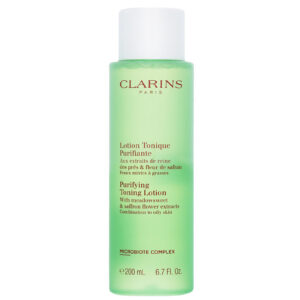 clarins, purifying, senza alcol, pulizia, lozione tonica, per il viso, 200 ml