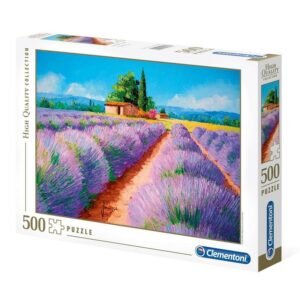 clementoni, high quality collection, profumo di lavanda, puzzle, unisex, 500 pz