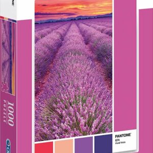 clementoni, pantone, viola vivida, puzzle, unisex, 1000 pz