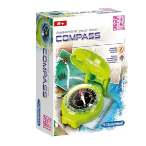 clementoni, science museum, bussola, set di costruzione, 61273, unisex, 8+ anni