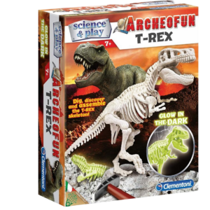 clementoni, science & play, archeofun t rex, puzzle, 61243, per ragazzi, 7+ anni