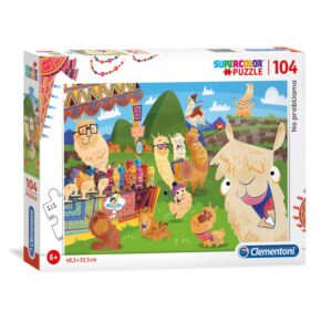clementoni, supercolor, nessun probllama, puzzle, unisex, 6+ anni, 104 pz