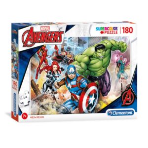 clementoni, supercolor, gli avengers, puzzle, per ragazzi, 7+ anni, 180