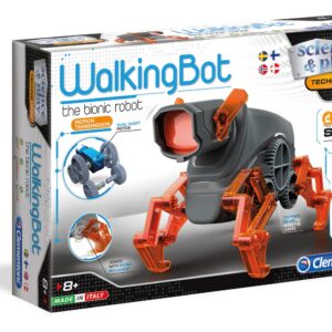 clementoni, walking bot , set di costruzione, 75039, per ragazzi, 8+ anni