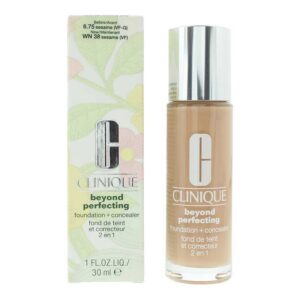 clinique, beyond perfecting, copertura completa, fondotinta liquido & correttore 2 in 1, 38, sesamo, 30 ml