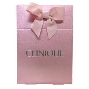 clinique, clinique, scatola di cartone gwp, bagliore rosa, *tester