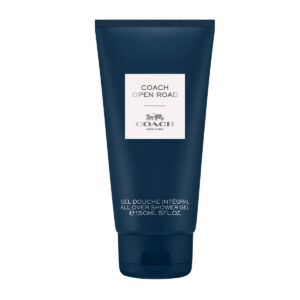 coach, open road, aromatico, legnoso, gel doccia, tutto il corpo, tutti i tipi di pelle, 150 ml