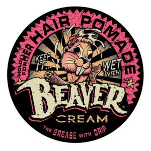 cock grease, beaver cream water type, pomata per styling capelli, finitura brillante, tenuta extra, 100 g