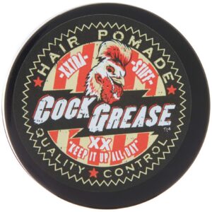cock grease, xxtra stiff xx, pomata per styling capelli, finitura brillante, tenuta extra, 50 g