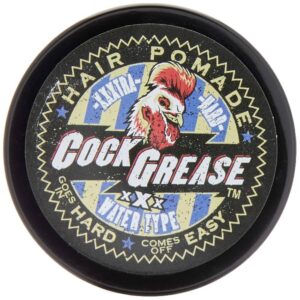 cock grease, xxxtra hard xxx, pomata per styling capelli, finitura opaca, tenuta extra, 50 g