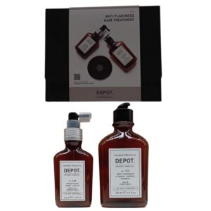 consumer kit c set depot: 100 hair cleansing no. 102, botanical complex, hair shampoo, anti dandruff & sebum control, 250 ml + 200 hair treatments no. 208, botanical complex, leave in scalp treatment lotion, for detoxing, 100 ml
