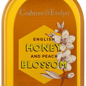 crabtree & evelyn, honey & peach blossom, idratante, detergente per il corpo, 250 ml