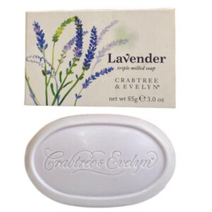 crabtree & evelyn, lavander, idratante, saponetta, 85 g