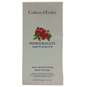 crabtree & evelyn, pomegranate, argan & grapeseed, ultra idratante, crema per le mani, 100 g *tester