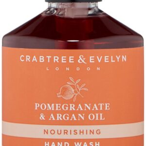 crabtree & evelyn, pomegranate & argan oil, nutriente, sapone liquido, per le mani, 250 ml