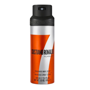 cristiano ronaldo, cr7 fearless, spray profumato, per uomini, 150 ml