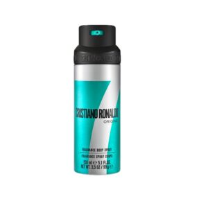 cristiano ronaldo, cr7 origins, rinfrescante, spray deodorante, per uomini, 150 ml