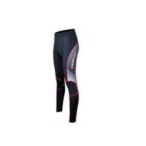 darevie, lady pro, leggings sintetici da donna sportivi, nero