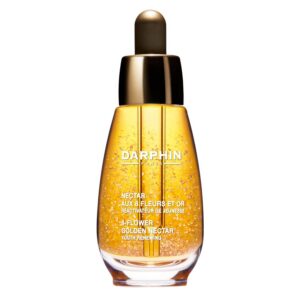 darphin, essential oil elixir 8 flower golden nectar, non comedogenico, nutre & leviga, mattina e notte, olio, per viso e collo, 30 ml