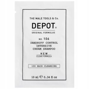 depot, 100 hair cleansing no. 106 clear formula, provitamina b5, shampoo per capelli, antiforfora, 10 ml