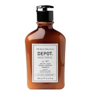 depot, 100 hair cleansing no. 107, caolino, shampoo per capelli, per la regolazione del sebo eccessivo, 250 ml