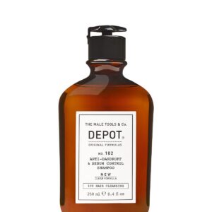 depot, 100 hair cleansing no. 102, complesso botanico, shampoo per capelli, antiforfora & controllo del sebo, 250 ml