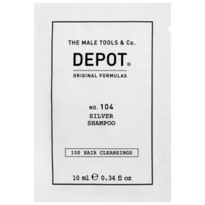 depot, 100 hair cleansing no. 104, complesso botanico, shampoo per capelli, per la neutralizzazione dei toni gialli, 10 ml