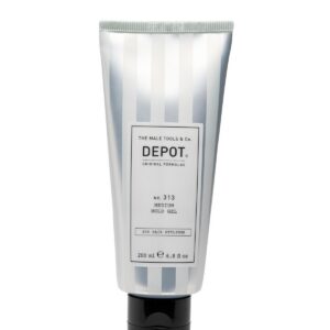 depot, 300 hair stylings no. 313, filtro uv, gel per styling capelli, definizione e controllo, tenuta media, 200 ml