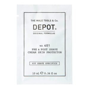 depot, 400 shave specifics no. 401, calmante, crema da barba pre e post, 10 ml