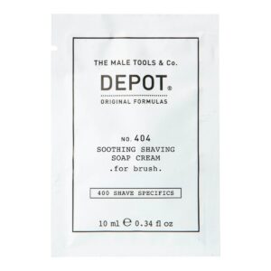 depot, 400 shave specifics no. 404 , allantoina, calmante, crema di sapone da barba, 10 ml