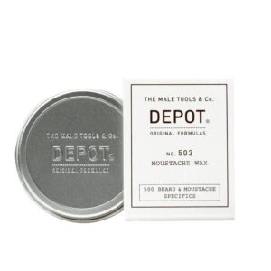 depot, 500 beard & mustache specifics no. 503, olio di jojoba, cera per baffi, per lo styling, 30 ml