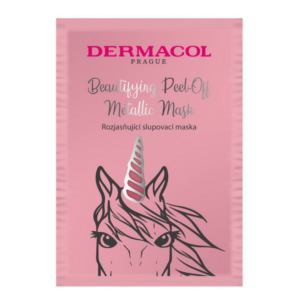 dermacol, beautifying, illuminazione, maschera peel off, per il viso, 15 ml