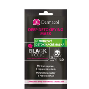 dermacol, black magic, carbone attivo, detossificante, maschera per il viso, per il viso, 15 ml *tester