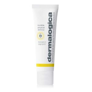 dermalogica, invisible physical defense, protezione uv, crema solare, per il viso, spf 30, 50 ml