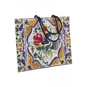 dolce & gabbana, flowers, borsa di cartone gwp, grande