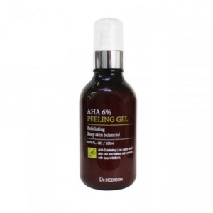 dr. hedison, aha, concentrazione di aha al 6%, inclusi acido citrico, acido glicolico e acido lattico., liscio, gel peeling, 200 ml