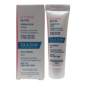 ducray, ictyane nutri, idratante, scrub purificante, per il viso, 5 ml *campione