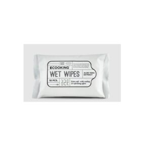 ecooking, ecooking, estratto di aloe vera, salviette detergenti, per il viso, 10 pz