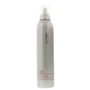 clynol, move hold 3, schiuma per styling capelli, volume e corpo, tenuta flessibile, 300 ml