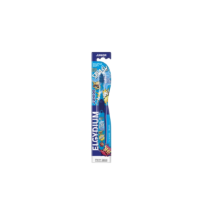 elgydium, junior splash, spazzolino da denti, blu